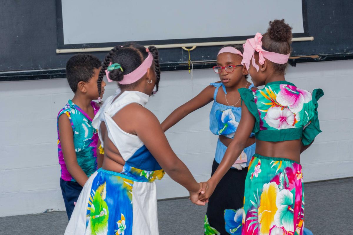 Cultural dance performed by Deaf children