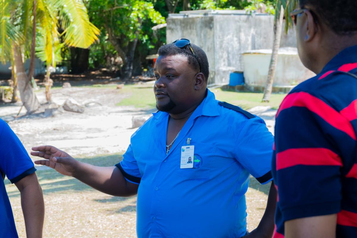 Curieuse Marine Park Manager Mr. Anto Suzette