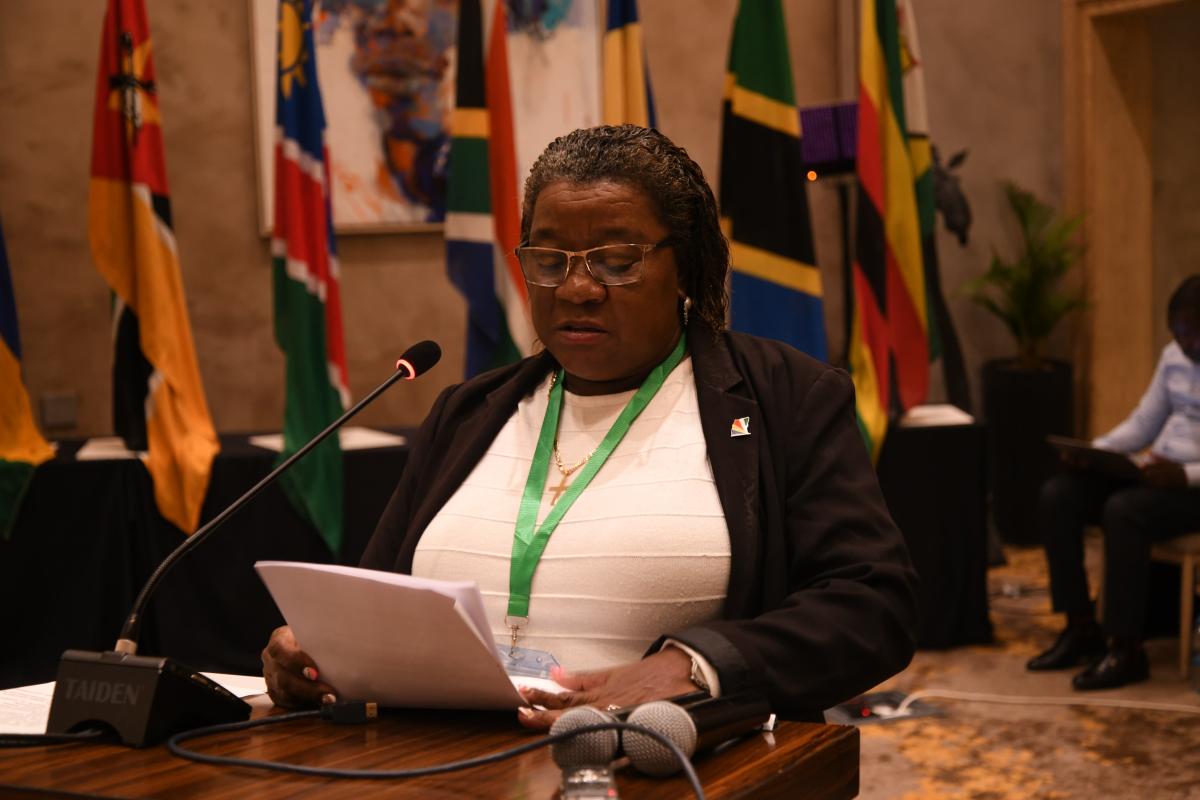 Intervention by Hon. Regina Esparon